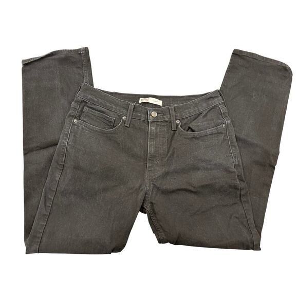 Levi Jeans Black Straight Leg - Mens Size 32W 30L - Picture 1 of 6